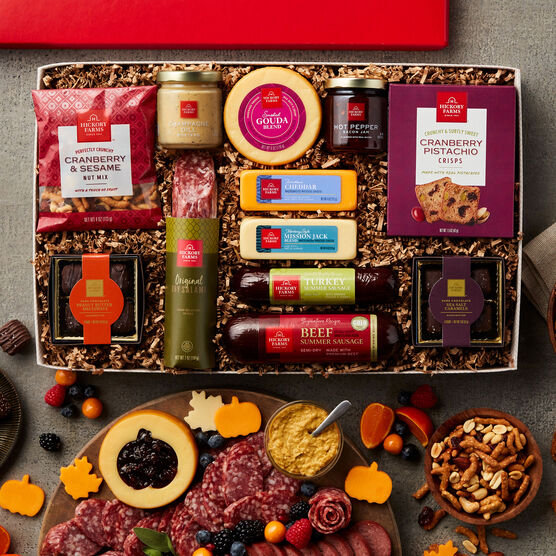 Givens Hickory Farms Meat And Cheese Hearty Bites Sampler Gift Box