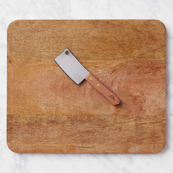 cleaver on cutting board