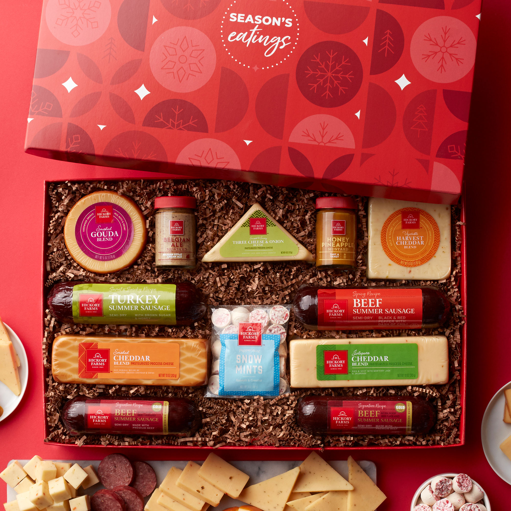 This Christmas variety bucket contains 17 great tasting food