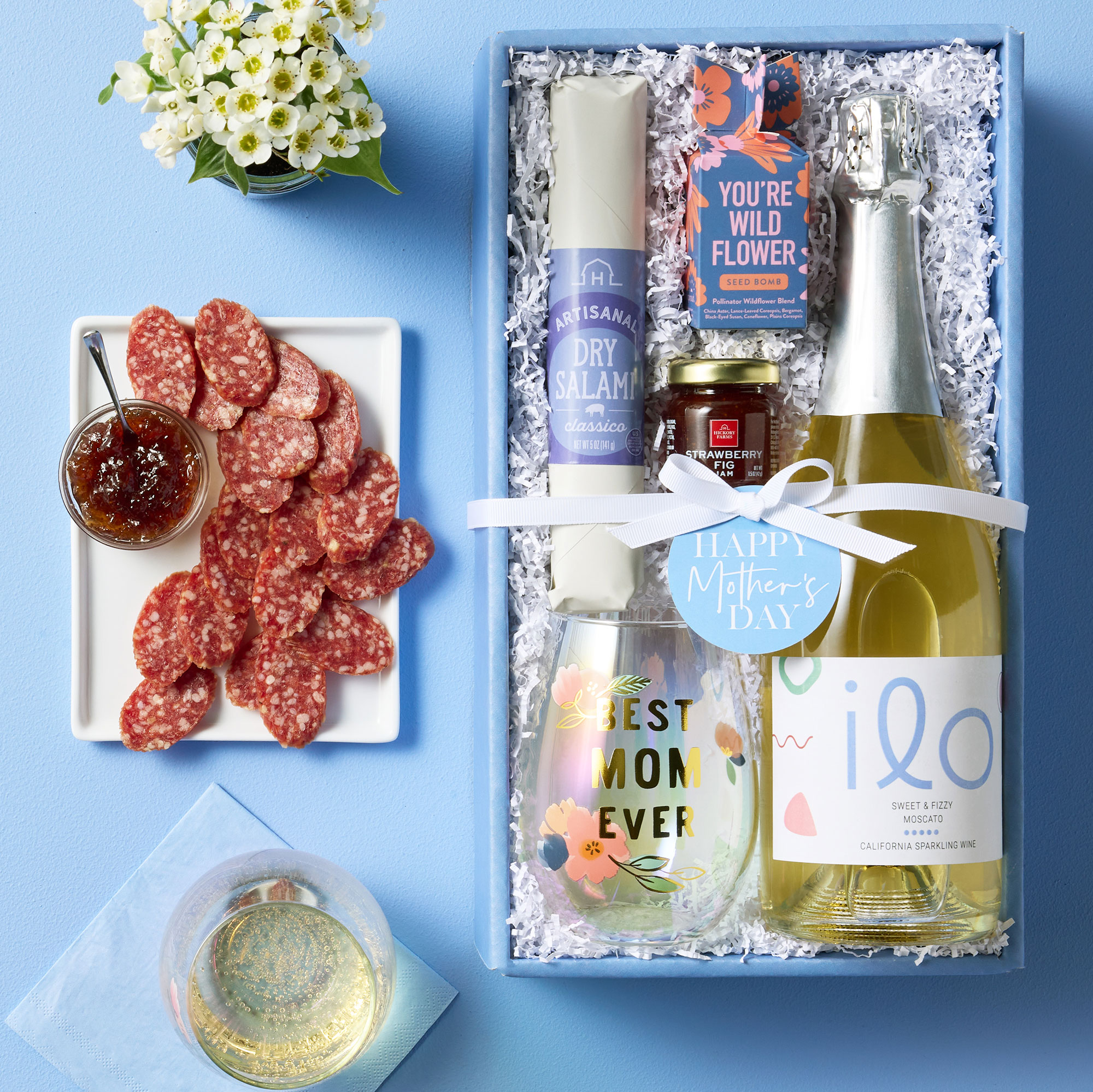 Luxury Spa & Sparkling Wine Gift Set - 75.00 USD | Hickory Farms