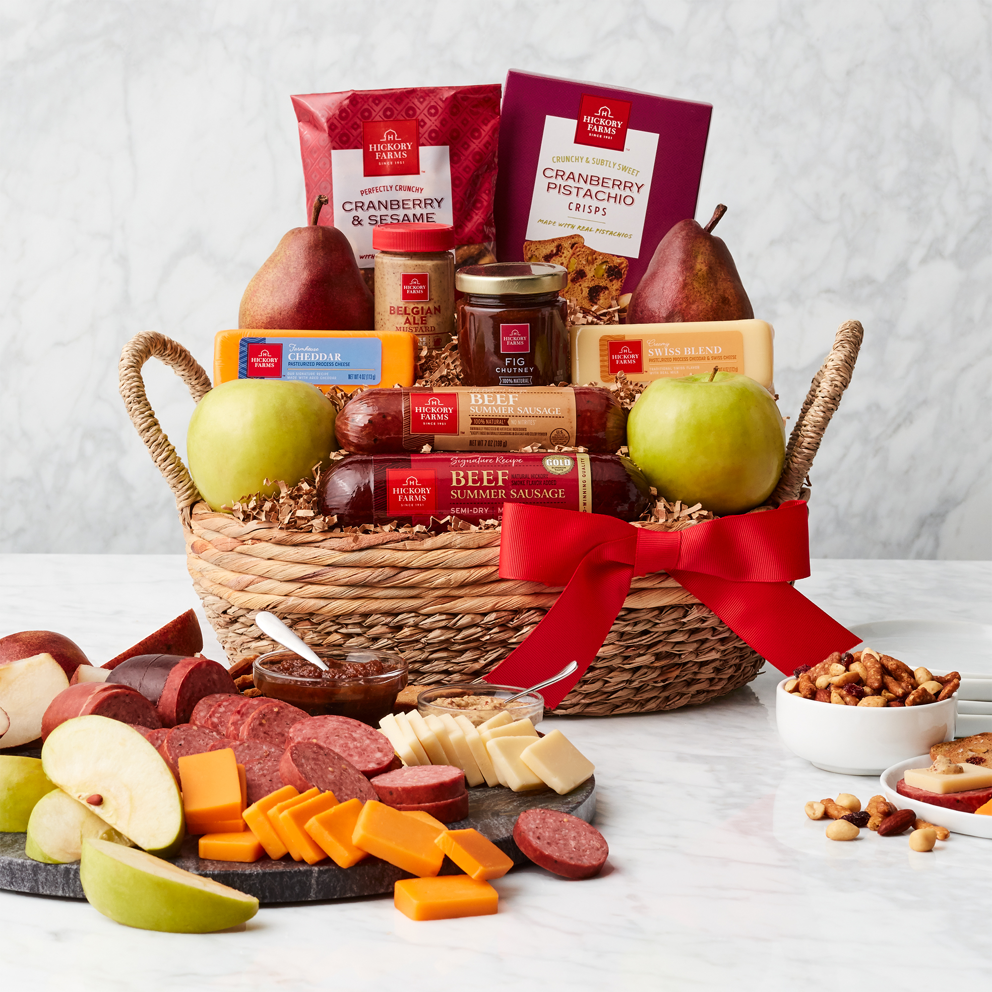 Premium Fruit & Snack Gift Basket - 77.99 USD | Hickory Farms