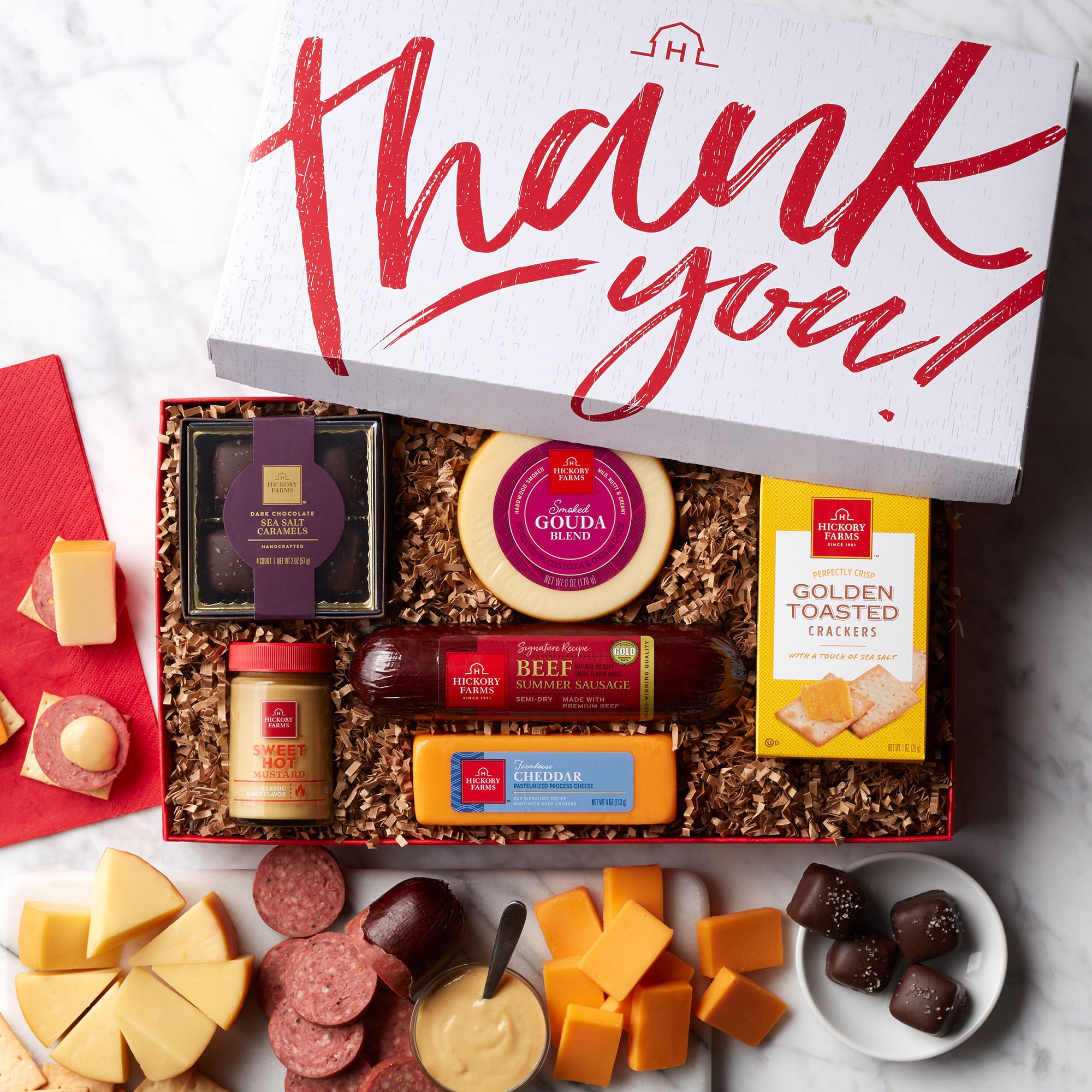 Thank You Sweet & Savory Gift Box Hickory Farms