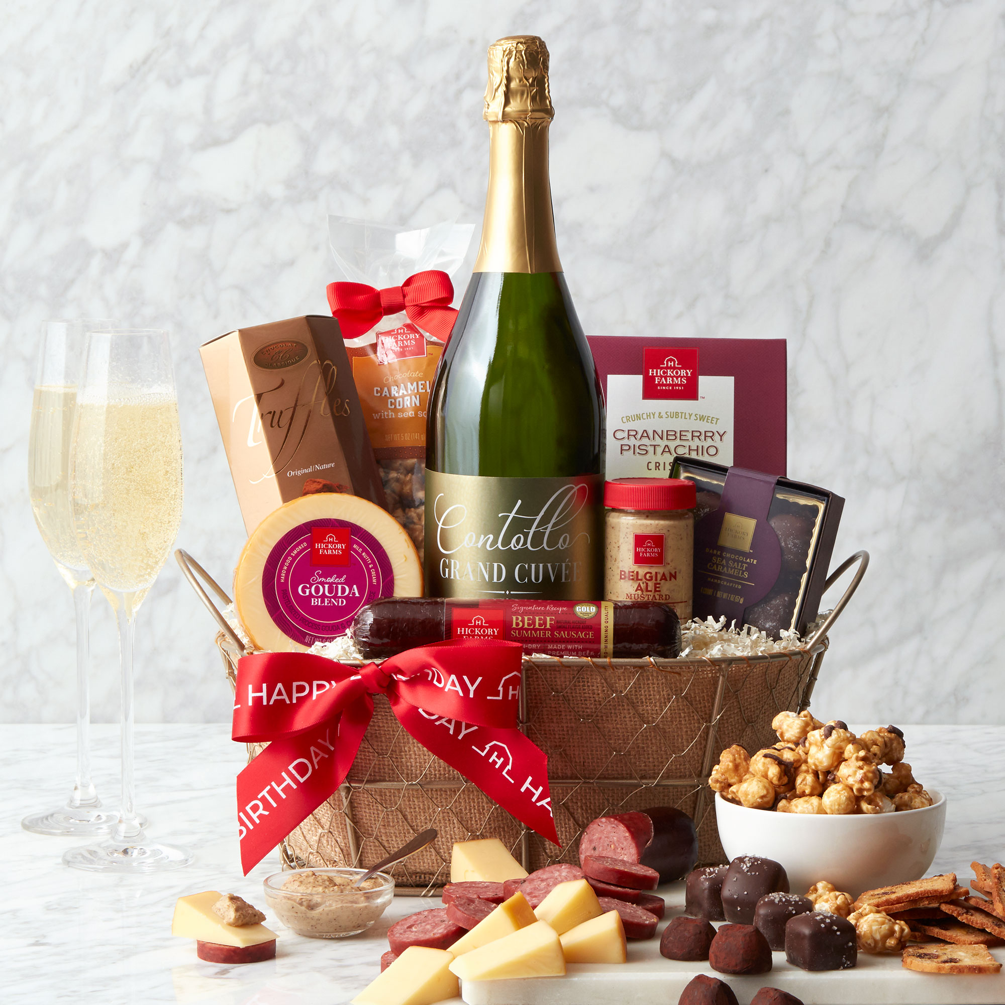 Veuve Gourmet Birthday Gift Basket Champagne Life Gifts, 55% OFF