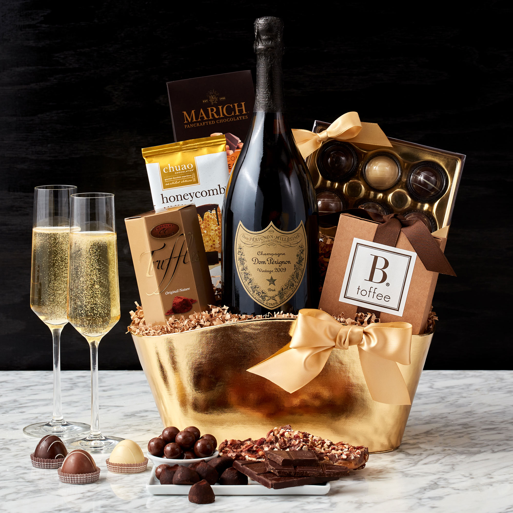 Veuve Gourmet Birthday Gift Basket | Champagne Life Gifts