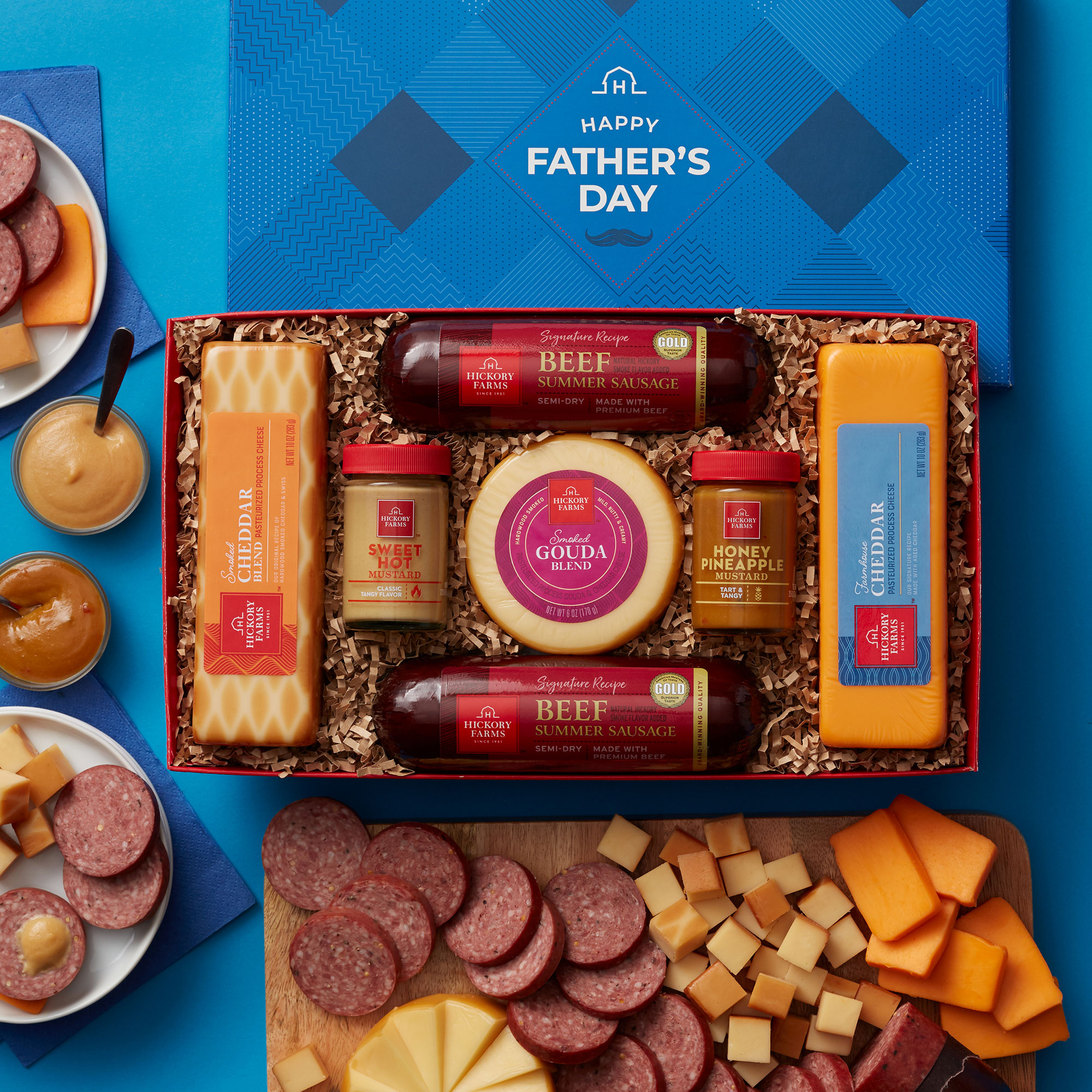 Meat & Cheese Gift Box with Sausage | Cheese & Sausage Gift | Hickory Farms