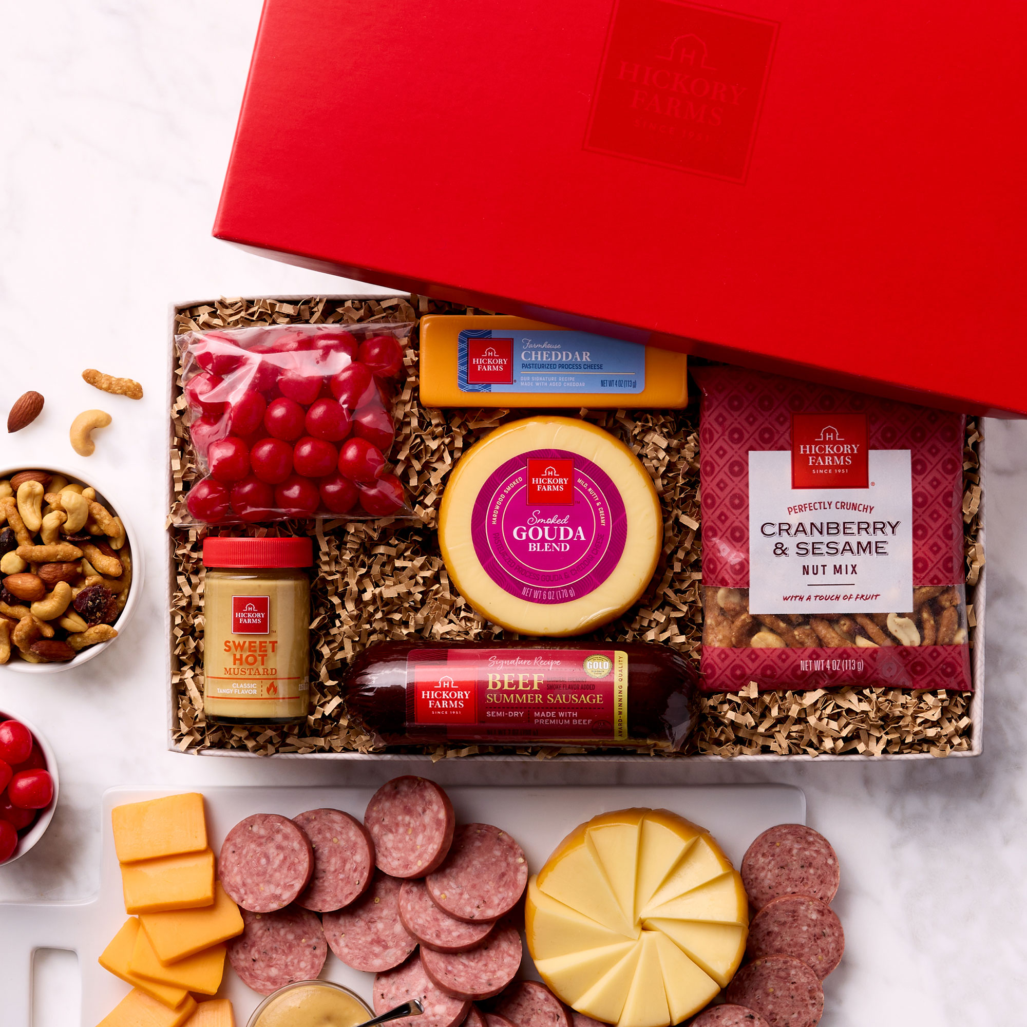 Meat & Cheese Gift Box with Sausage | Cheese & Sausage Gift | Hickory Farms
